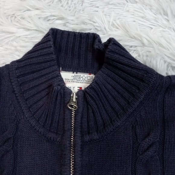 Tommy Hilfiger Womens Sweater Blue Small PetiteGolf Logo Long Sleeve‎ Sweatshirt - Picture 5 of 9